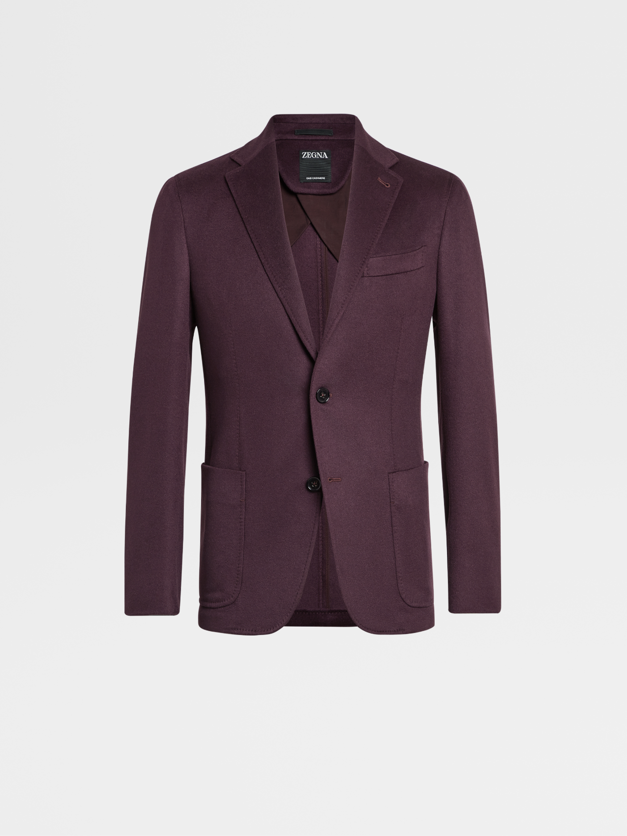 Dark Purple Oasi Cashmere Shirt Jacket